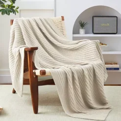 Unikome Ultra Soft Plush Lightweight Summer Blanket -Bedding Shop 7600673 Khaki