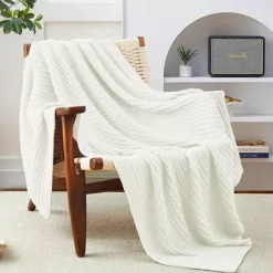 Unikome Ultra Soft Plush Lightweight Summer Blanket -Bedding Shop 7600673 White