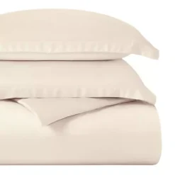SUPERIOR 400 Thread Count Egyptian Cotton Solid Duvet Cover Set -Bedding Shop 7626558 ALT3