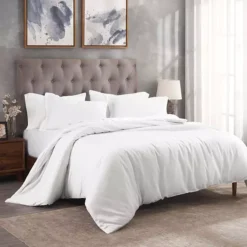 SUPERIOR 300 Thread Count Modal From Beechwood Lightweight Cooling Solid Duvet Cover Set 21 SUPERIOR 300 Thread Count Modal From Beechwood Lightweight Cooling Solid Duvet Cover Set -Bedding Shop 7627432 White 1