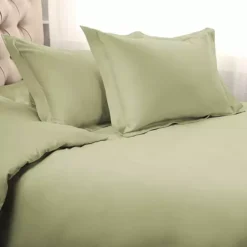 SUPERIOR 3-pc. 1000 Thread Count Solid Egyptian Cotton Duvet Cover Set -Bedding Shop 7627651 Sage