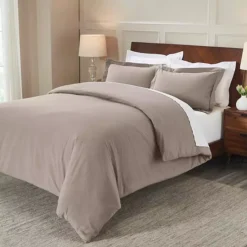 SUPERIOR Rome Flannel Cotton Solid Duvet Cover Set -Bedding Shop 7627716 Gray