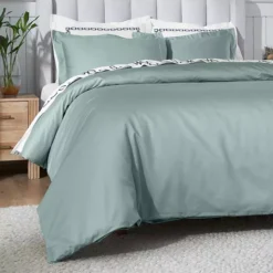 SUPERIOR 650 Thread Count Egyptian Cotton Solid Duvet Cover Set 23 SUPERIOR 650 Thread Count Egyptian Cotton Solid Duvet Cover Set -Bedding Shop 7628083 Teal