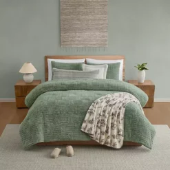 Bearpaw Jaela Faux Fur Comforter Set With Shams