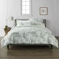 Cuddl Duds® Sage Painted Forest Duvet Cover Set With Shams