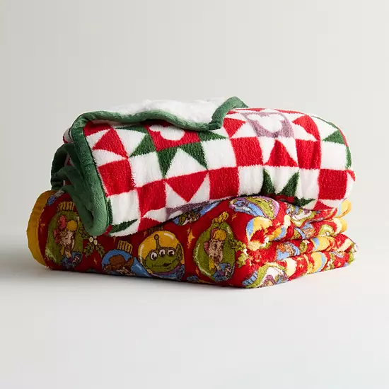 The Big One® Disney's Sherpa Holiday Throw Blanket 2 The Big One® Disney's Sherpa Holiday Throw Blanket - Image 2