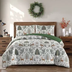 Hudson & Main Holiday Comforter Set 14 Hudson & Main Holiday Comforter Set -Bedding Shop 7724947 Pine