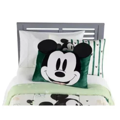 The Big One® Disney Character Plush Sham -Bedding Shop 7731398 Green Mickey Sham 1