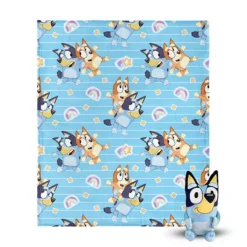 Bluey 2-pc. Dance Fun Plush Throw & Pillow Hugger Set