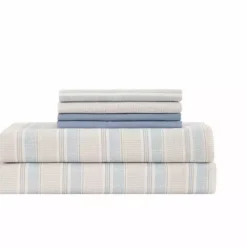Altavida Ultra-Soft Wrinkle Resistant Sheet Set With 2 Bonus Pillowcases 17 Altavida Ultra-Soft Wrinkle Resistant Sheet Set With 2 Bonus Pillowcases -Bedding Shop 7752759 Blu Stripe