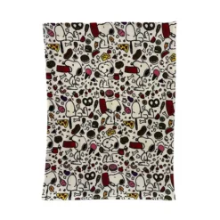 Peanuts Snoopy Snacks Print Throw Blanket