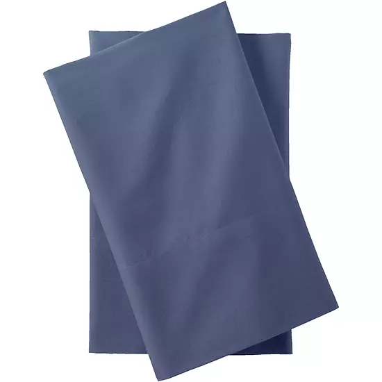 Lands' End Garment Washed Cotton Percale Pillowcase Set 3 Lands' End Garment Washed Cotton Percale Pillowcase Set - Image 3