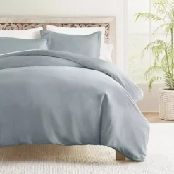 Home Collection Cotton Duvet Cover & Comforter Insert Set -Bedding Shop 7833505 Blue