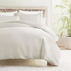 Home Collection Cotton Duvet Cover & Comforter Insert Set