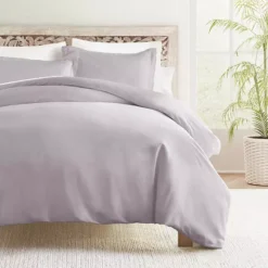 Home Collection Cotton Duvet Cover & Comforter Insert Set -Bedding Shop 7833505 Mauve
