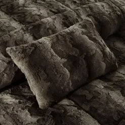 Madison Park Marselle Faux Fur Comforter Set With Throw Pillow -Bedding Shop 7840377 CC ALT3