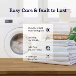 California Design Den Cooling 500 Thread Count Deep Pocket Striped Sheet Set - 100% Cotton Sateen -Bedding Shop 7871828 ALT3