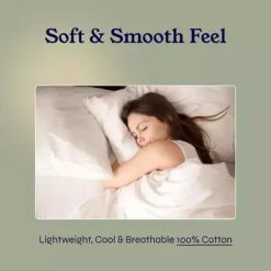 California Design Den Cooling 500 Thread Count Deep Pocket Striped Sheet Set - 100% Cotton Sateen -Bedding Shop 7871828 ALT4