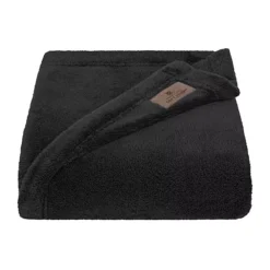 American Soft Linen Plush Fleece Blanket 20 American Soft Linen Plush Fleece Blanket -Bedding Shop 7953442 Black