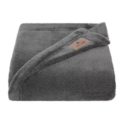 American Soft Linen Plush Fleece Blanket 17 American Soft Linen Plush Fleece Blanket -Bedding Shop 7953442 Gray