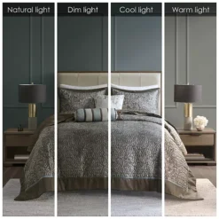 Madison Park Whitman 5-piece Jacquard Bedspread Set -Bedding Shop 9317931 CC ALT7