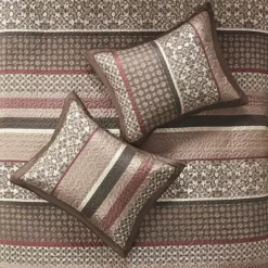 Madison Park Dartmouth 5-Piece Reversible Jacquard Bedspread Set With Throw Pillows -Bedding Shop 9317955 CC ALT2